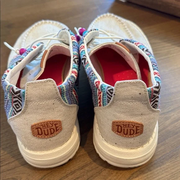 Boho Patterned Canvas Hey Dudes - Picture 4 of 6